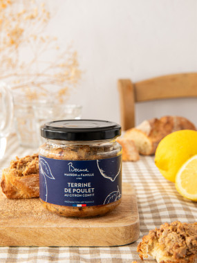 TERRINE DE POULET AU CITRON CONFIT 150G