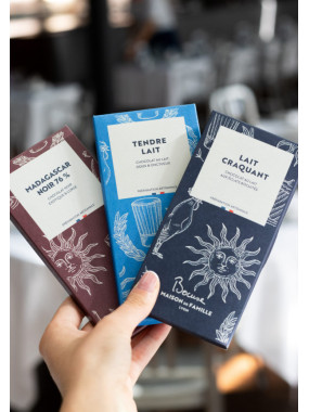 LOT 3 TABLETTES CHOCOLAT BOCUSE (3X70G) 