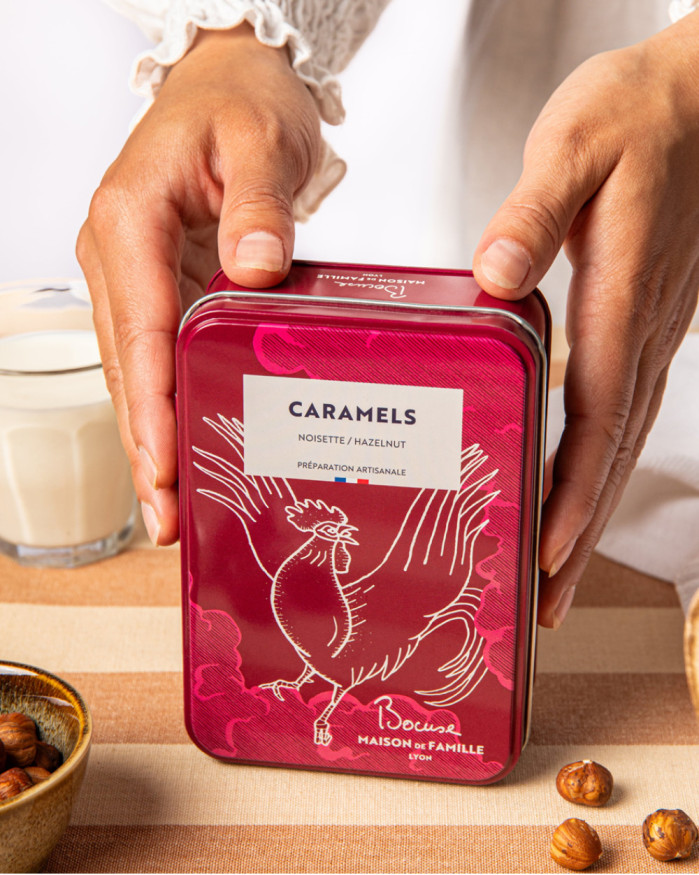 Caramels au beurre salé et noisette - Boite en métal de 150G