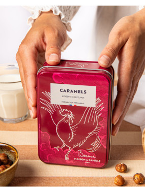 Caramels au beurre salé et noisette - Boite en métal de 150G