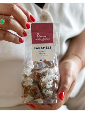 Caramels au beurre salé et noisette - Sachet de 125gr