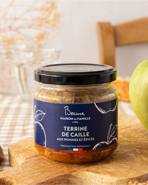 Terrine de caille aux pommes et épices douces - 125 gr