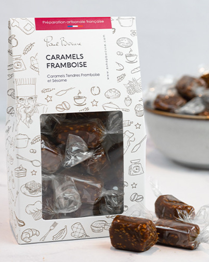 Caramels Tendres Framboise Sésame (160gr)