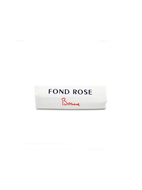 Serviette Brodée Fond Rose